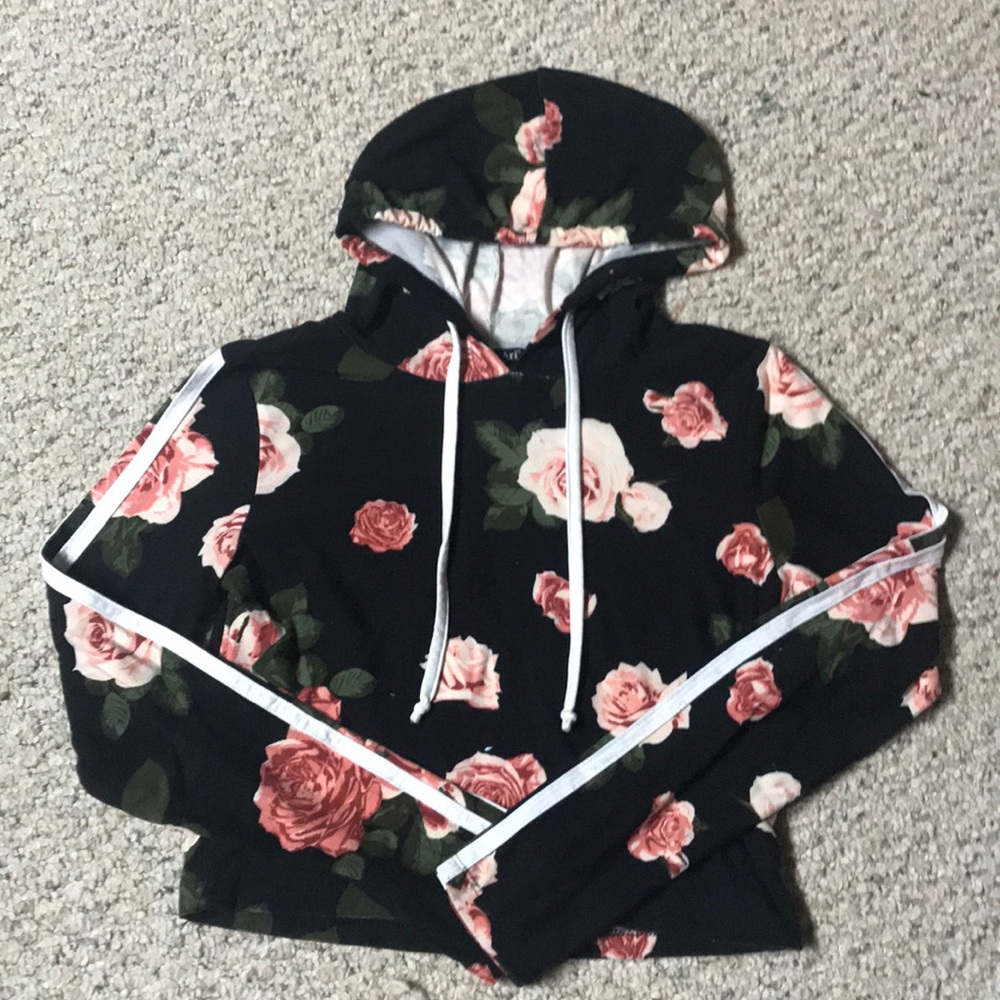 matching soft cropped hoodie